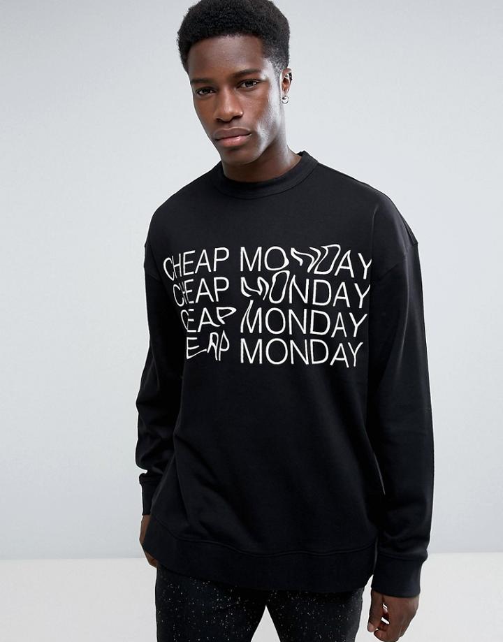 Cheap Monday Extra Sweater Logo - Black