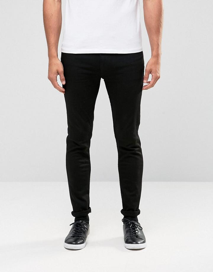 Hugo By Hugo Boss Super Skinny Jeans Black - Black