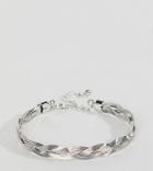 Designb Twisted Cuff Bracelet In Silver Exclusive To Asos - Silver