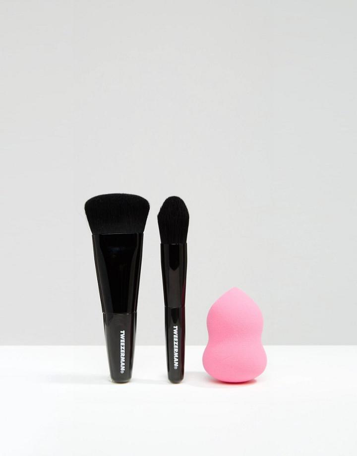 Tweezerman Brush Iq Mini Contour Kit - Mini Contour