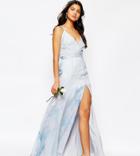 Fame And Partners Deco Lily Maxi Dress With Strap Back - Multi