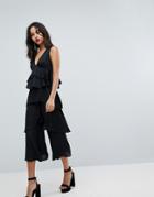 River Island Rhiannon Frill Pants-multi