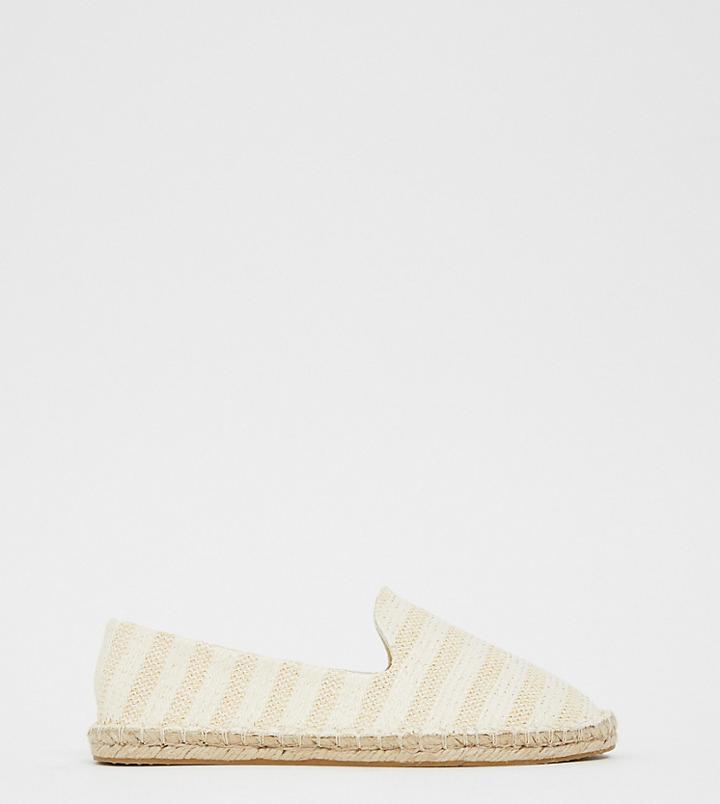 Asos Design Wide Fit Jual Espadrilles-beige