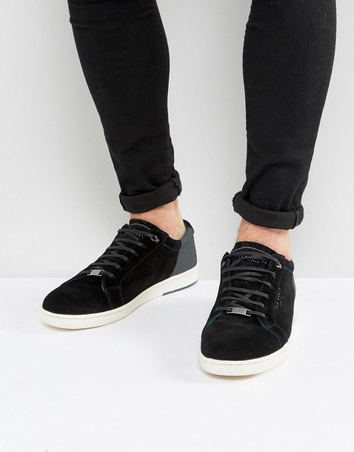 Ted Baker Xiloto Suede Sneakers - Black