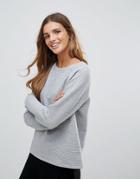 Only Linka Ribbed Sweater - Gray