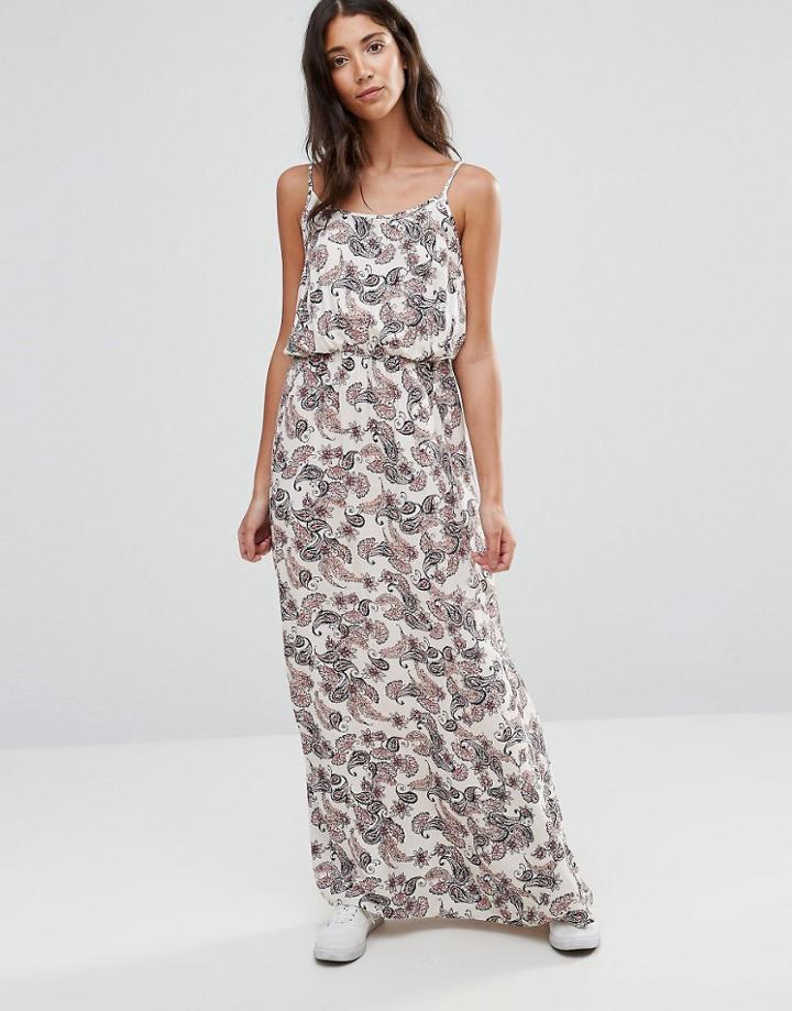 Vero Moda Super Easy Paisley Maxi Dress - Cream
