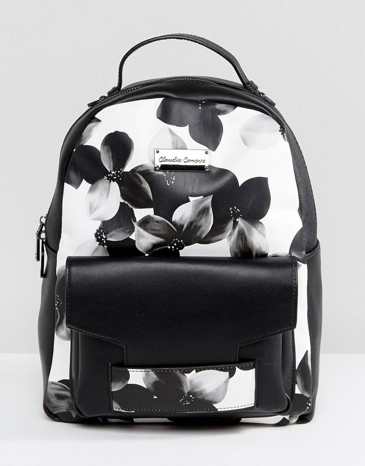 Claudia Canova Floral Print Backpack - Black