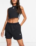 Adidas Originals Essentials Longer Length Shorts In Black