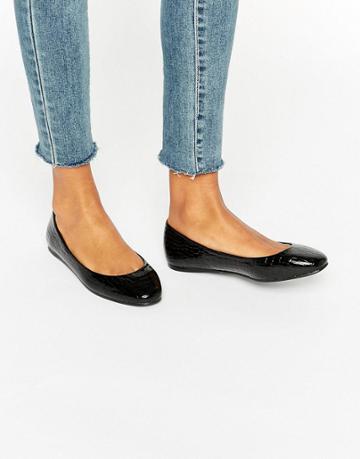 Asos Lassie Ballet Flats - Black