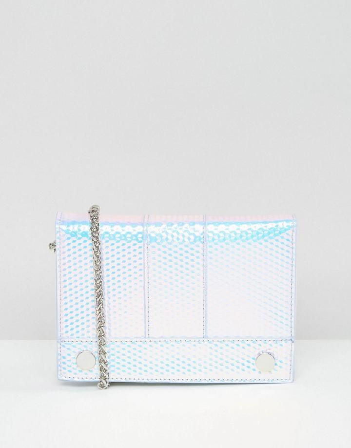 Skinnydip Holographic Cross Body With Stud Detail - Multi