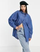 Cotton: On Dad Shirt In Denim Blue