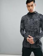 Marmot Harrier Baselayer Hoodie In Dark Gray Print - Gray