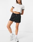 Asos Design Sporty Shorts With Bungee Cord In Black