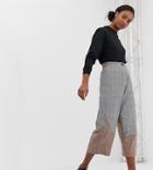 Asos Design Tall Extreme Balloon Leg Pants In Mixed Check-multi