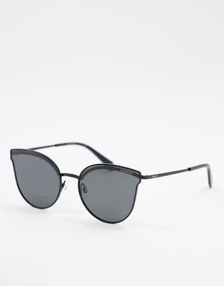 Polaroid Cat Eye Lens Sunglasses-black