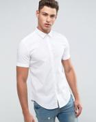 Esprit Short Sleeve Poplin Shirt - White