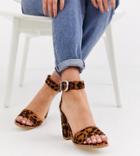 Raid Exclusive Fleur Leopard Heeled Sandals-multi