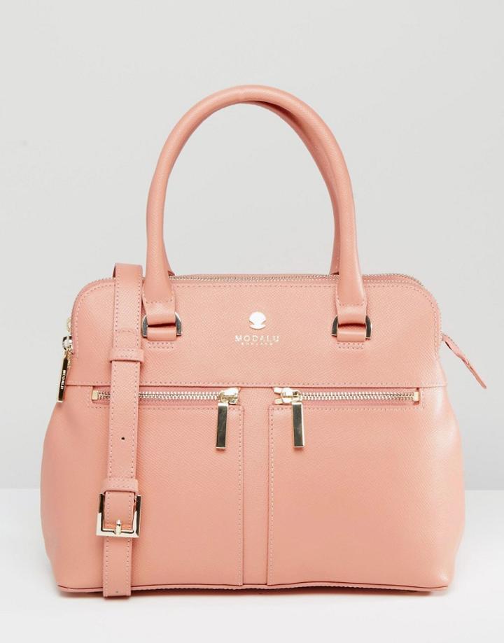 Modalu Leather Pippa Tote Bag - Pink