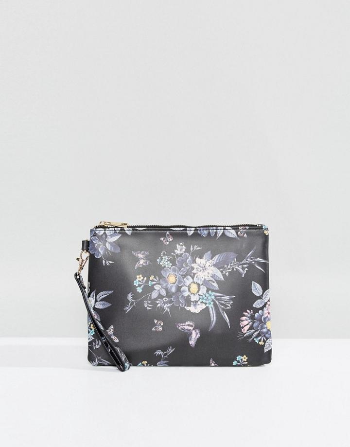 Oasis Floral Printed Clutch - Multi