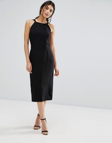 Alter Pinafore Midi Dress - Black