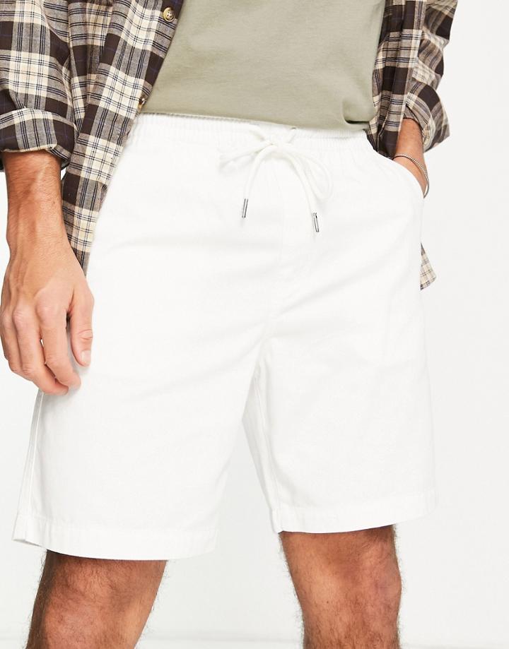 Farah Twill Shorts In Ecru-neutral