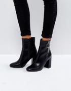 Prettylittlething Ring Pull Boot - Black