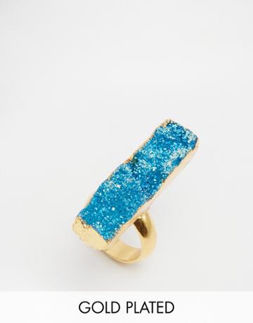 Only Child Crystal Wand Ring - Blue