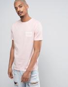 Heros Heroine T-shirt In Pink With Small Logo - Pink