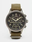 Timex Expedition Scout Chronograph Watch In Green Tw4b04100 - Green