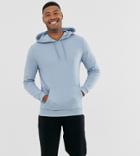 Asos Design Tall Hoodie In Blue - Blue