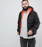 Sixth June Puffer Jacket With Hood In Black Exclusive To Asos