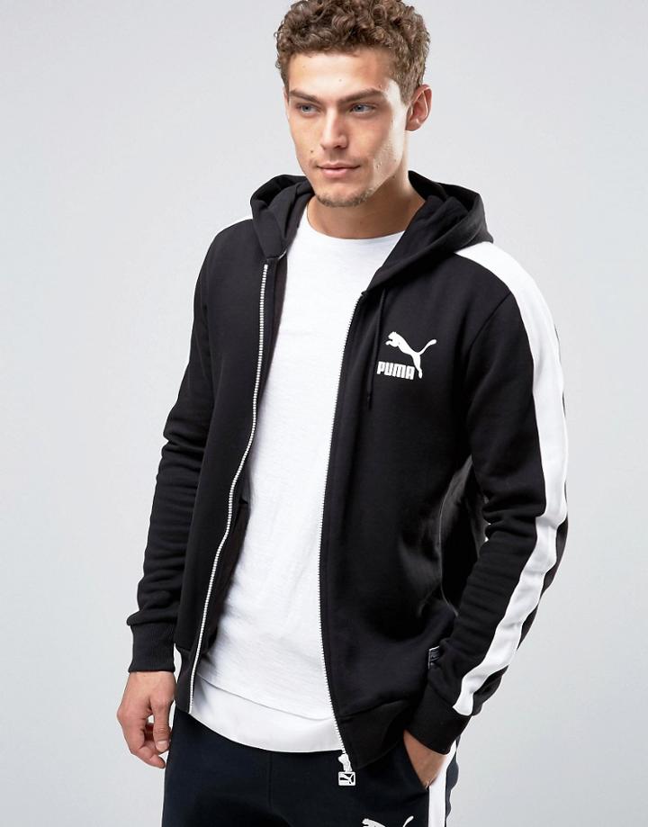 Puma Archive Full Zip Hoodie In Black 57151801 - Black