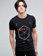 Jack & Jones T-shirt With Geometric Print - Black