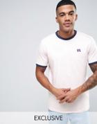 Russell Athletic T-shirt With Embroidered Small Logo - Pink