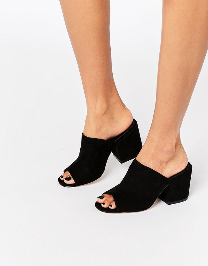 Asos Highland Heeled Mules - Black