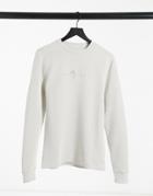 River Island Long Sleeve T-shirt In Ecru-white