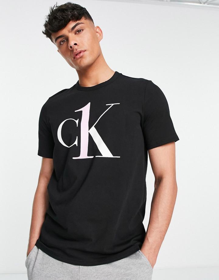 Calvin Klein Ck One Lounge Logo T-shirt In Black