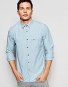 Nudie Regular Fit Shirt Stanley Button Down In Light Shade - In Light Shade