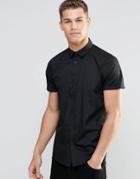 Asos Shirt In Black In Regular Fit - Black