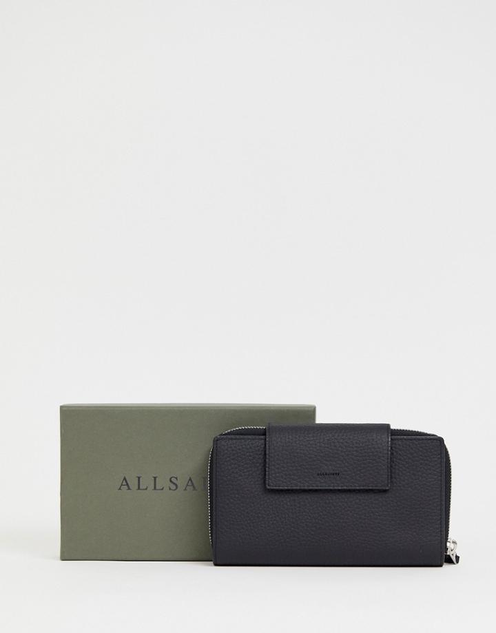 Allsaints Leather Captain Ladies' Wallet-black