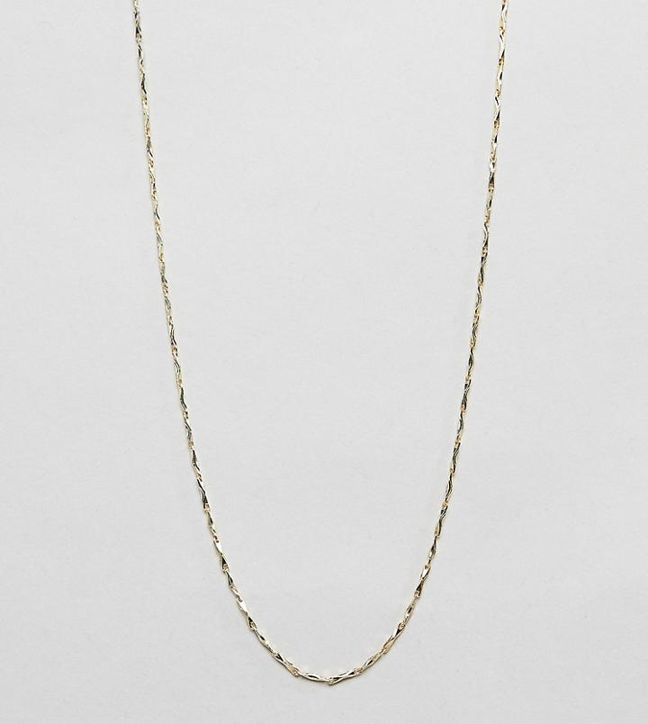 Kingsley Ryan Sterling Silver Gold Plated Twisted Necklace - Gold