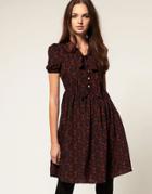Max C Printed Midi Dress - Orange