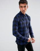 D-struct Buffalo Plaid Shirt - Navy