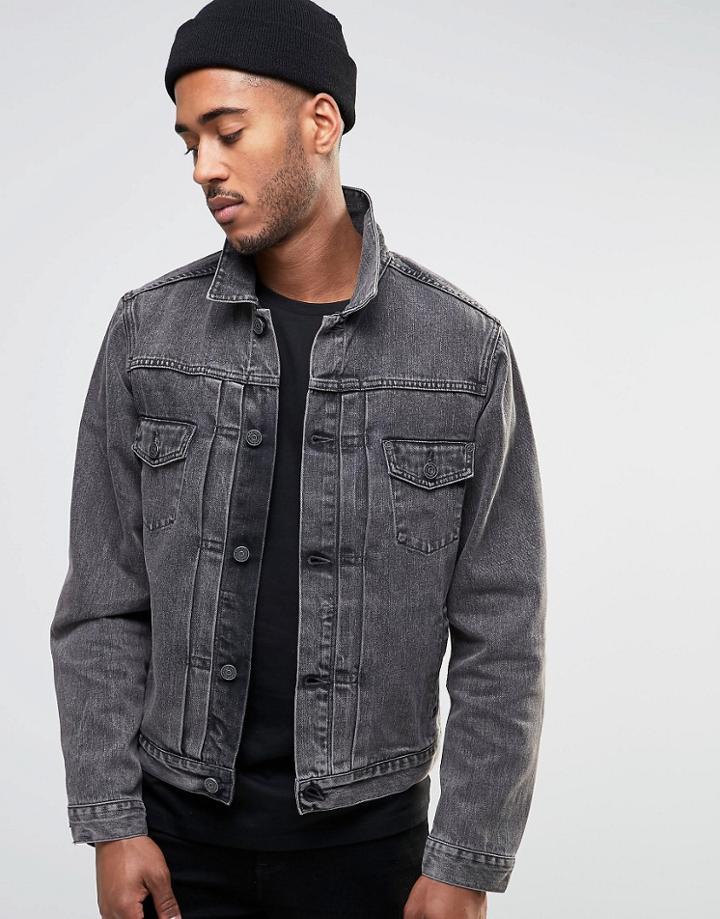 Farah Leven Denim Jacket - Gray