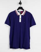 Tommy Hilfiger Contrast Placket Polo Shirt-blues