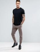 Pull & Bear Skinny Joggers With Zip Detail In Khaki - Green