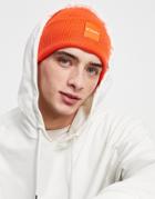 Columbia City Trek Heavyweight Beanie In Orange-red