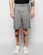 Asos Smart Heritage Shorts In Grey - Gray