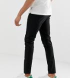 Asos Design Tall Skinny Ankle Grazer Chinos In Black