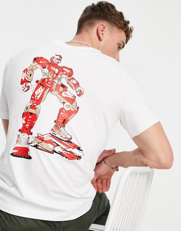 Nike Mechanic Air Figure Graphic T-shirt In White